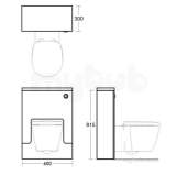 IDEAL STANDARD E6494SO American Oak Concept Wall Mount Vanity Unit 815mm