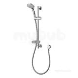 IDEAL STANDARD Chrome Idealrain Shower Kit with 100mm 3 Function Hand Set 600mm Rail and 1.35 m Hose