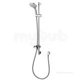 Ideal Standard Chrome Idealrain Shower Kit With 140mm 3 Function Hand Set 900mm Rail And 1.8 M Hose B9433aa