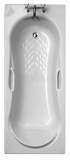 Jacuzzi Pro Wbsproaqu301 White Aquara Treaded Two Tap Hole Bath With White Grips