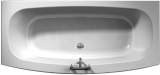 Jacuzzi Pro Wbsprocas605 White Caserta Bow Front Two Tap Hole Bath 1700x800mm