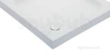 Just Trays Br1090m140 White Breeze 1000x900 Shower Tray With Upstands