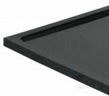 Just Trays Nl1690015 Steel Grey Natural 1600x900 Shower Tray With Sleek Design