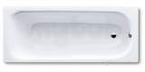 White Saniform Medium Bath Tub 1700x700mm 2 Tap Holes And Anti-slip