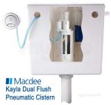Macdee CPL61CP Chrome Pneu-Compact II Concealed Cistern With Dual Flush Button