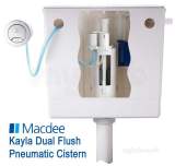 Macdee Cpl63cp Chrome Pneu-compact Ii Dual Flush Concealed Cistern With Chrome Button