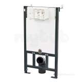 Pegler Yorkshire 4p9008 Black Perfecta 90mm Concealed Wc Frame With Cistern
