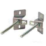 Perfecta Metal Adapter Brackets For Wc Corner Frame Installation