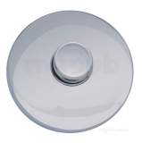 Polished Chrome Pneumatic Single Flush Button For Concealed Wc Frames