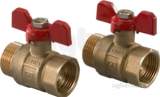 Uponor 1032701 Brass Ball Valve Manifold for Underfloor Heating