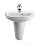 Roca 326325005 White Dama Wall-hung Cloakroom Basin 450mm