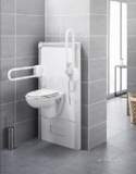 Saniflo Klift2suparm/00 White Sanimatic Support Bars For Adjustable Toilets