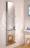 Icebv1245w White Ice Bagno 2020x465mm Heated Vertical Bathroom Towel Rail 2 Towel Bars