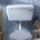 White Tri-shell Low Level Cistern With Bottom Supply Outlet In White