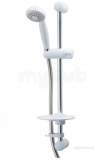 Triton Tskfaarnitwc White/chrome Aaron And Nitro Shower Kit 530mm