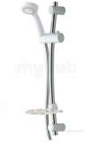 Triton Tskfalflarwc White/chrome Alfie And Lara Shower Kit