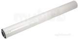 7716191172 White Flue Extension 60/100mm 2 M