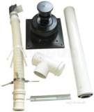 7716191159 Black/white Flue Kit Flexible 80mm 12 M