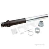 7719002437 Black Greenstar Highflow Vertical Flue 125mm