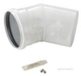7716190069 White Oilfit Bend 100mm 45 Deg