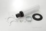 7716190064 Black/white Oilfit 80 /125 Standard Telescopic Flue
