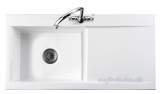 Nevada Cnv1rwh Ceramic 1 0b Rhd Sink Wh