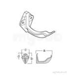 4.5 Inch Ogee Ci Fascia Brkt Og/45/fb/ci/pa