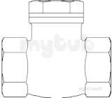 Oventrop 10750 Bz Swing Check Valve 15