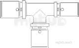 Oventrop Press Tee 20 X 16 X 16mm