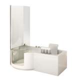 Related item Louisiana Walk-in Bath P-shaped Tub And Glass Door