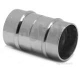 YORKS YP1 CHROME PLATED 28MM C/PLATE STR COUPLING