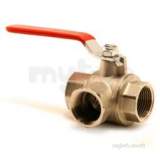 Pegler 1111bv Bspp Brass 3-way Valve 25