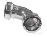 PEGLER YORKSHIRE KW615CP 35 CHROME ELBOW