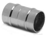 YORKS YPS1 CHROME PLATED 22MM C/PLATE STR COUPLING