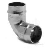 YORKS YPS12 CHROME PLATED 22MM C/PLATE ELBOW