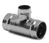 Yorks Yps25 Chrome Plated 22mm X 22mm X 15mm Chrome Plated Red Tee