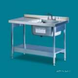 Pland 1200 X 650 Left Hand Catering Sink Plus Legs