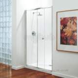 Premier 1000mm Sliding Door Wh/cl/st Door Only