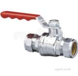 Prestex Pb300 Cxc Brass Ball Valve Red 15