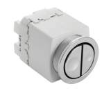 WC FLUSH CONTROL D/F PNEU GLOSS CHROME