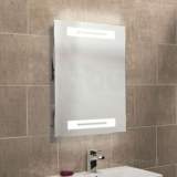 Radiance Backlit Mirror With Shelves