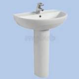 Twyford Refresh Re4321 600 One Tap Hole Basin Sw Re4321sw