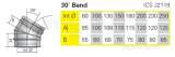 Ritevent Ics 130mm 30deg Bend J2119130