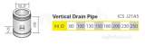 Ritevent Ics 130mm Vertical Drain Pipe