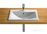 ROCA DIVERTA 550MM ONE TAP HOLE IN COUNTERTOP BASIN WH