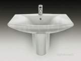 Roca Sydney 700 X 560mm One Tap Hole W/h Basin White