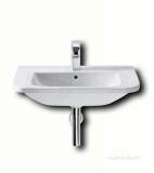 Roca Cala 650mm One Tap Hole Vanity Or W/h Basin White