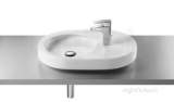 ROCA ORBITA 630MM ONE TAP HOLE ON COUNTERTOP BASIN WH