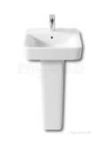 Roca Senso Square 450 X 440mm One Tap Hole Basin White