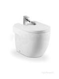 ROCA MERIDIAN-N COMPACT F/S ONE TAP HOLE BIDET WHITE